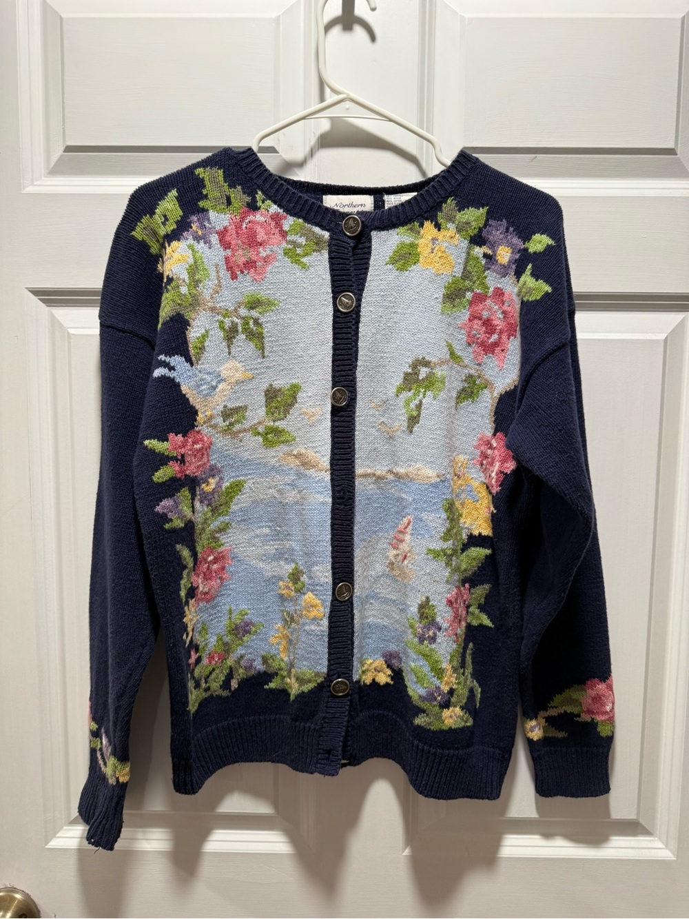 Northern Treasures 90s Floral Cardigan - Picture 2 of 8